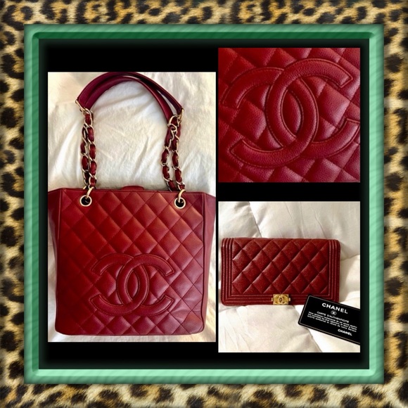 👑✅PRICE FIRM✅ Beautiful AUTHENTIC Chanel Tote and Boy Bifold Wallet Deal🔥🔥 - Picture 1 of 11